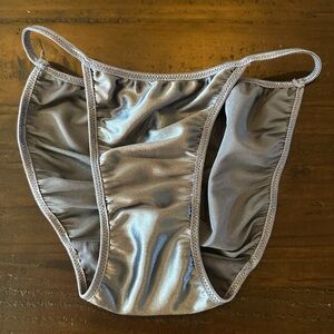 Satin String Bikini Panties M